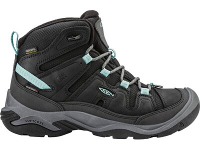 KEEN Damen Trekkingstiefel CIRCADIA MID POLAR W-BLACK/CLOUD BLUE Schwarz