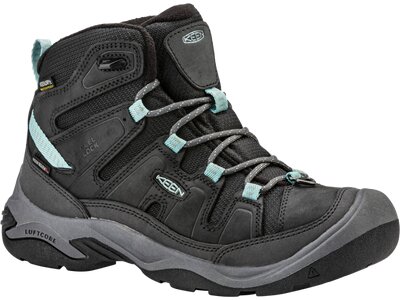 KEEN Damen Trekkingstiefel CIRCADIA MID POLAR W-BLACK/CLOUD BLUE Schwarz