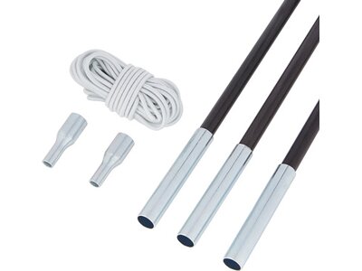 McKINLEY Zeltgestänge Universal Fiberglas Schwarz