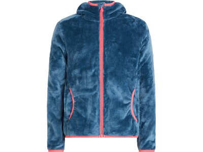 McKINLEY Kinder Unterjacke Kapuzen Fleecejacke Maya II Blau