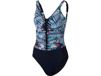 TECNOPRO Damen Badeanzug Flora Schwarz