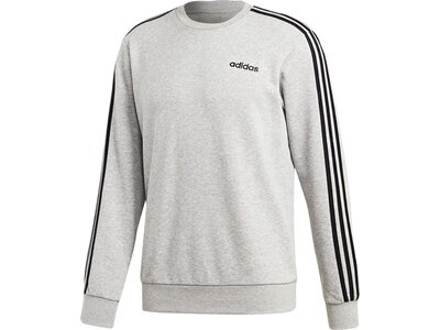 ADIDAS Herren Essentials 3-Streifen Sweatshirt Silber