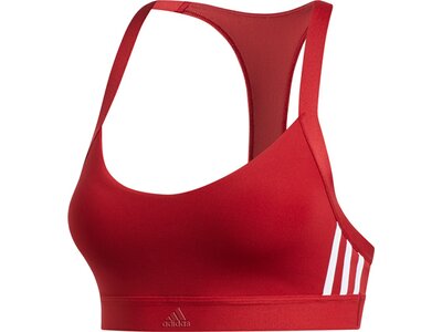 ADIDAS Damen All Me 3-Streifen Sport-BH Rot