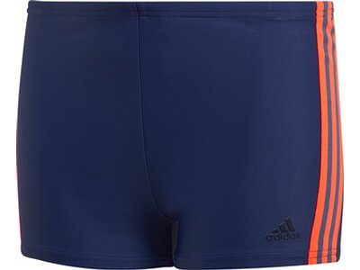 adidas Jungen 3-Streifen Boxer-Badehose Blau