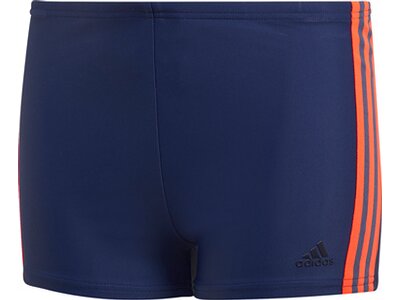 adidas Jungen 3-Streifen Boxer-Badehose Blau