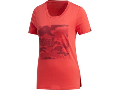 ADIDAS Damen Shirt BOXED CAMO T Rot