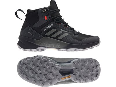 adidas Herren TERREX Swift R3 Mid GORE-TEX Wanderschuh Schwarz