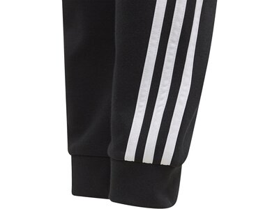 adidas Kinder 3-Streifen Tapered Leg Hose Schwarz