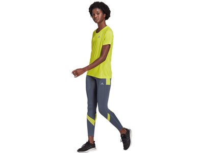 ADIDAS Damen Laufshirt "Adi Runner" Kurzarm Gelb