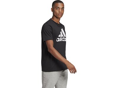 adidas Herren Essentials Big Logo T-Shirt Schwarz