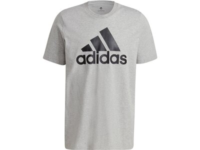 adidas Herren Essentials Big Logo T-Shirt Silber