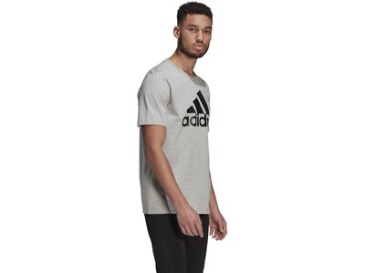 adidas Herren Essentials Big Logo T-Shirt Silber