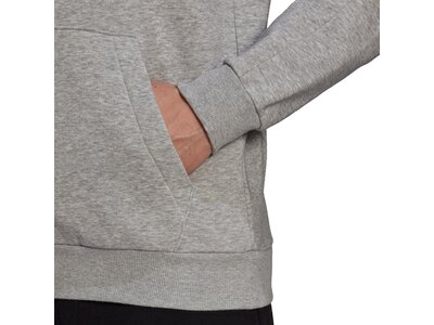 adidas Herren Essentials Fleece Cut 3-Streifen Hoodie Grau