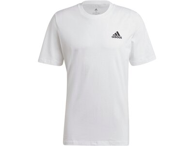 adidas Herren Essentials Embroidered Small Logo T-Shirt Grau