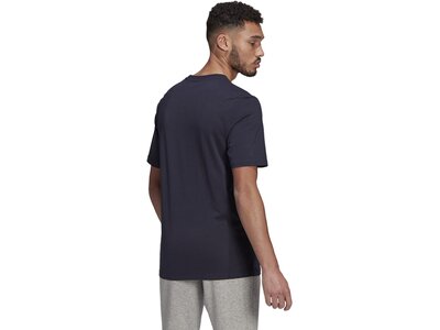 adidas Herren Essentials Embroidered Linear Logo T-Shirt Schwarz
