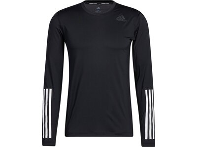 adidas Herren Techfit 3-Streifen Fitted Longsleeve Schwarz