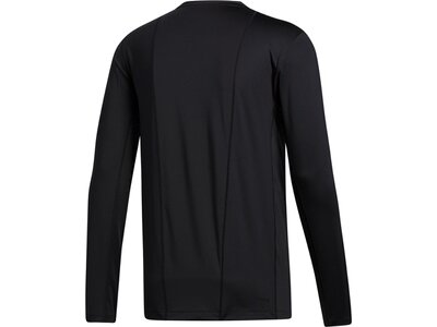 adidas Herren Techfit 3-Streifen Fitted Longsleeve Schwarz