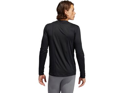 adidas Herren Techfit 3-Streifen Fitted Longsleeve Schwarz