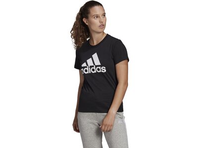 ADIDAS Damen Shirt Damen T-Shirt Essentials Logo Schwarz