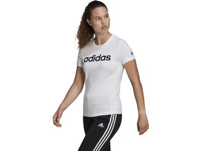 ADIDAS Damen Shirt LOUNGEWEAR Essentials Slim Logo Weiß