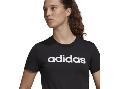 ADIDAS Damen Shirt LOUNGEWEAR Essentials Slim Logo Schwarz