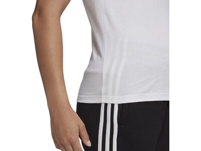 ADIDAS Damen Shirt LOUNGEWEAR Essentials Slim 3-Streifen Weiß