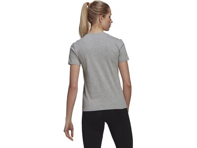 ADIDAS Damen Shirt LOUNGEWEAR Essentials Slim 3-Streifen Grau