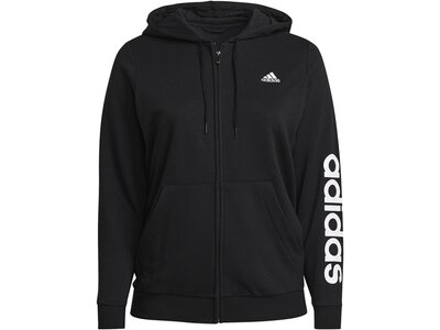 adidas Damen Essentials Logo Kapuzenjacke – Große Größen Schwarz