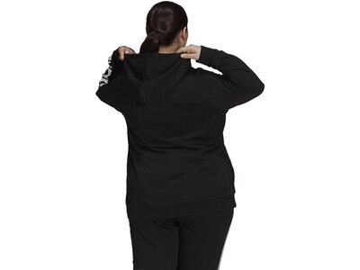 adidas Damen Essentials Logo Kapuzenjacke – Große Größen Schwarz