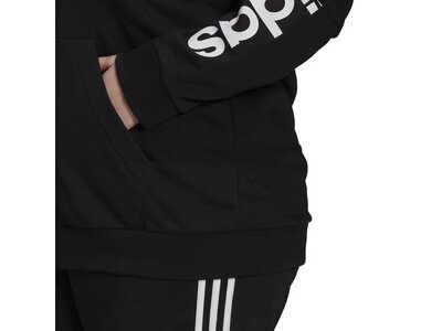 adidas Damen Essentials Logo Kapuzenjacke – Große Größen Schwarz