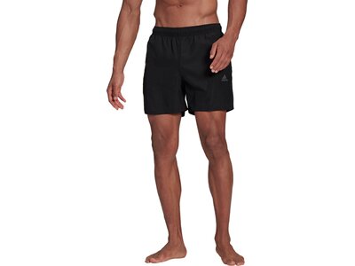 adidas Herren Short-Length Colorblock 3-Streifen Badeshorts Schwarz
