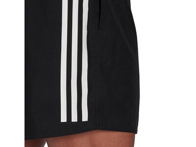 adidas Herren Short-Length Colorblock 3-Streifen Badeshorts Schwarz