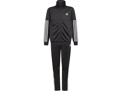 adidas Kinder 3-Streifen Team Trainingsanzug Schwarz