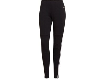 adidas Damen Sportswear 3-Streifen Skinny Hose Schwarz