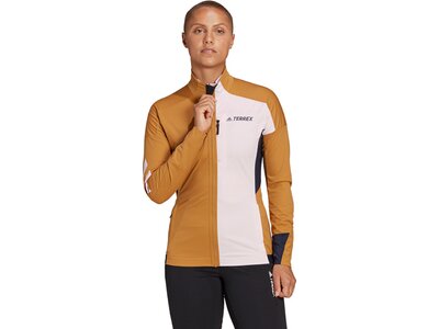 adidas Damen TERREX Xperior Soft Shell Skilanglaufjacke Braun