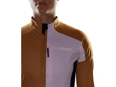 adidas Damen TERREX Xperior Soft Shell Skilanglaufjacke Braun