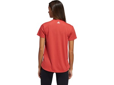 ADIDAS Damen Trainingsshirt "3 Bar Logo" Rot