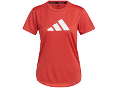 ADIDAS Damen Trainingsshirt "3 Bar Logo" Rot