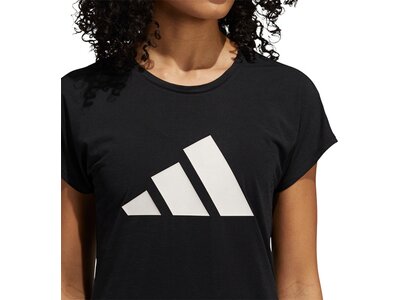 adidas Damen 3-Streifen Training T-Shirt Schwarz