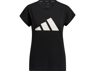 adidas Damen 3-Streifen Training T-Shirt Schwarz