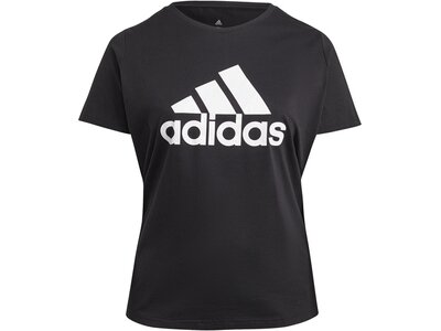ADIDAS Damen Shirt Essentials Logo Große Größen Schwarz