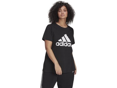 ADIDAS Damen Shirt Essentials Logo Große Größen Schwarz