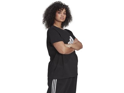 ADIDAS Damen Shirt Essentials Logo Große Größen Schwarz