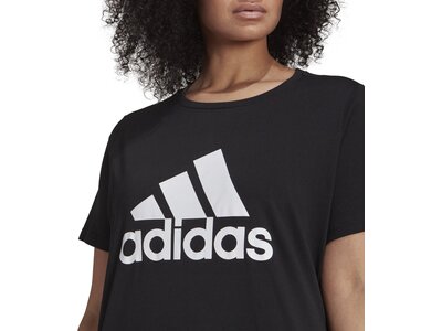 ADIDAS Damen Shirt Essentials Logo Große Größen Schwarz