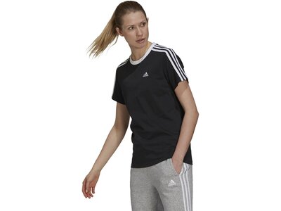 ADIDAS Damen Shirt Essentials 3-Streifen Schwarz