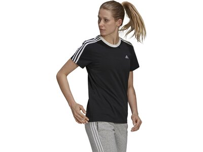 ADIDAS Damen Shirt Essentials 3-Streifen Schwarz