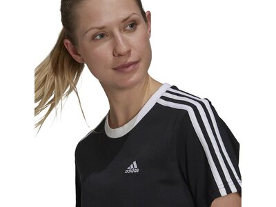 ADIDAS Damen Shirt Essentials 3-Streifen Schwarz