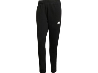 adidas Herren Essentials Matte Cut 3-Streifen Hose Schwarz