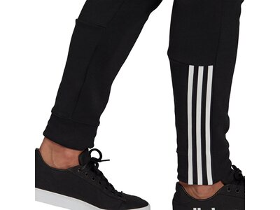 adidas Herren Essentials Matte Cut 3-Streifen Hose Schwarz