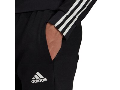 adidas Herren Essentials Matte Cut 3-Streifen Hose Schwarz